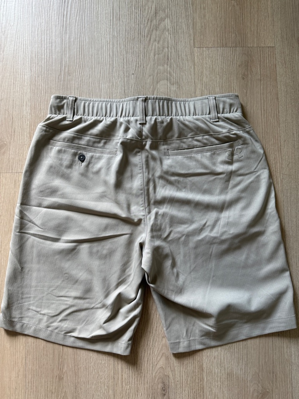 Under Armour Men's Khaki Flat-Front Performance Shorts